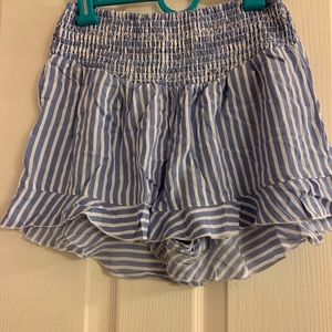 Striped high waisted shorts!